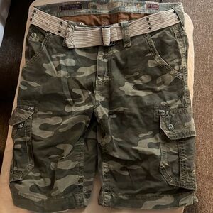 Camouflage, Rock Revival cargo shorts, size 34